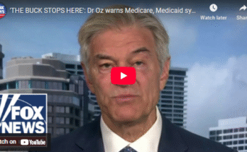 ‘THE BUCK STOPS HERE’: Dr. Oz Warns Medicare, Medicaid System Needs Overhaul