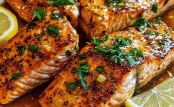 How to make🍋🧄 Lemon Garlic Butter Salmon Fillets 🐟with this Recipe