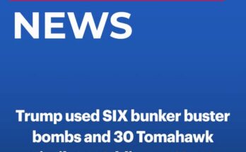 Trump used 12 bunker buster bombs