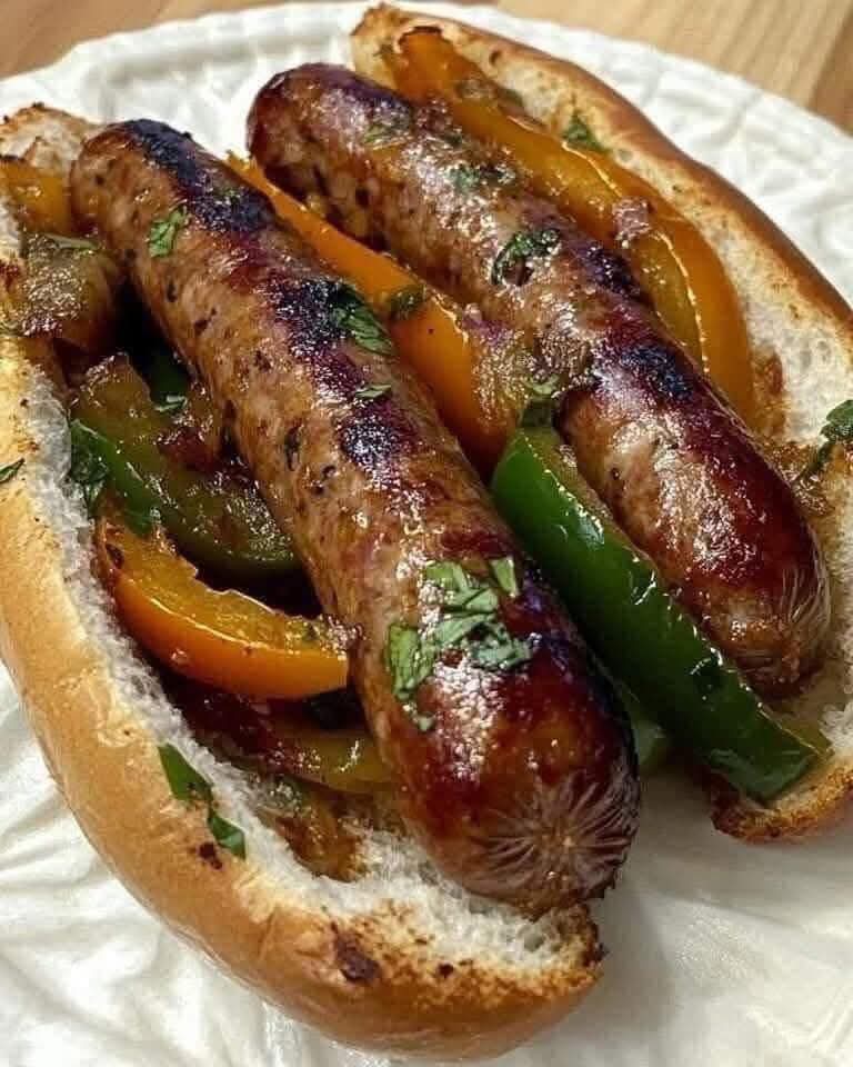 Italian Sausage and Peppers Hoagie 🔪 Ingredients: